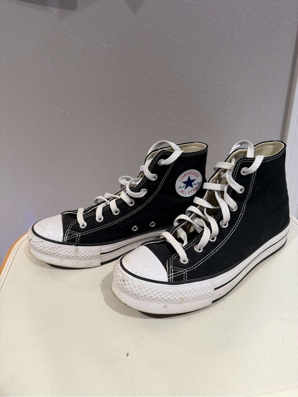 Converse Black & White Kids High-Top Sneakers